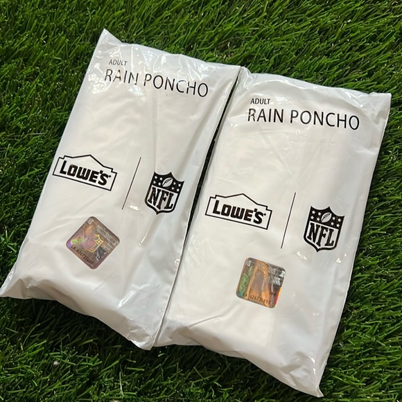 NFL Adult Rain Poncho - Set of 2 - Picture 1 of 5